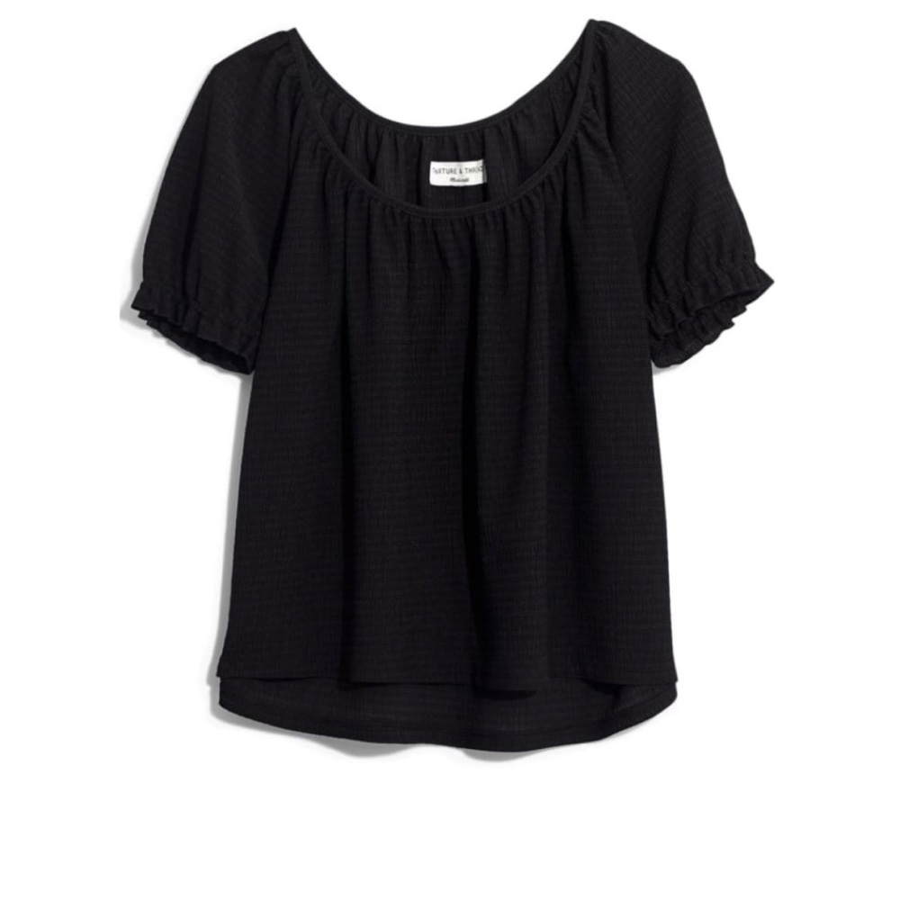 NWT Madewell Texture & Thread Peasant Top
